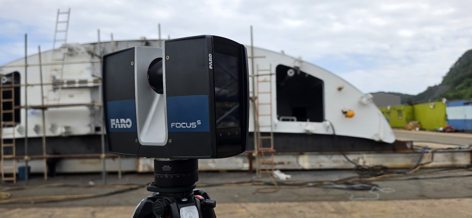 산업 현장에 설치된 FARO Focus Laser Scanner